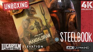 The Mandalorian Complete Season One 4K UltraHD Bluray steelbook unboxing [upl. by Merp91]