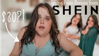 I TRIED PROM DRESSES FROM SHEIN  Herrin Twins [upl. by Bandeen]