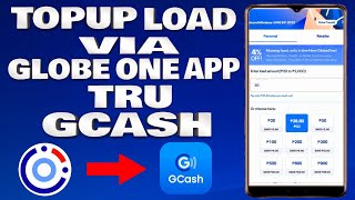 How To Top Up Mobile Load via GlobeOne App tru GCash Account  Tagalog Tutorial [upl. by Valer]