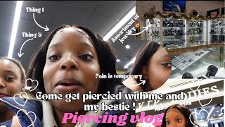 Vlog Come with me and my bestie to get piercings ♥️ [upl. by Navinod]