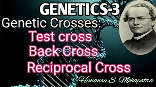 Geneticcrosses Testcross Backcross Reciprocalcross [upl. by Raine]