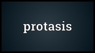 Protasis Meaning [upl. by Heins]