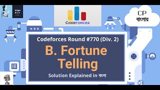 B Fortune Telling  Codeforces Round 770 Div 2  Problem Solution in বাংলা [upl. by Scevor]