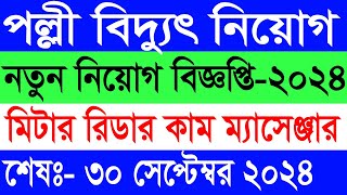 নতুন পল্লী বিদ্যুৎ নিয়োগ বিজ্ঞপ্তি ২০২৪। Palli bidyut job circular 2024 [upl. by Milo]