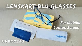 Lenskart Blu Computer Glasses Unboxing And Review  Best Blue Cut Glasses  From Lenskart App [upl. by Ruttger231]