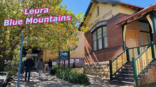 🇦🇺 Walking around Leura in Blue Mountains from the station  April 2021 [upl. by Yrehc]