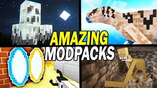 BEST Minecraft Modpacks You NEED to Play Now MEGA LIST [upl. by Neddie391]