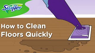 How to Use Swiffer WetJet for Quick Floor Cleaning  Swiffer [upl. by Milks989]