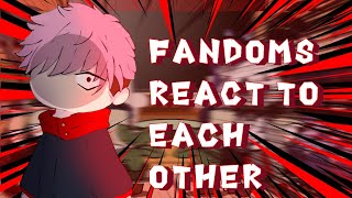 Fandoms react to each other Itadori Yuji  Sukuna  Gacha React [upl. by Fogg139]