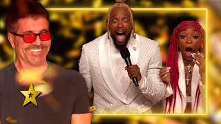 Simon Cowells FAVOURITE SONG Wins The GOLDEN BUZZER on Americas Got Talent [upl. by Hanonew]