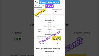 UP Police RWA Live Mock My Score 2705upsi uppolice police ssc army [upl. by Metcalf]