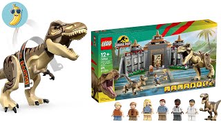 EPIC Speed Build LEGO 76961 Jurassic Park Visitor Center T rex amp Raptor Attack [upl. by Marje]