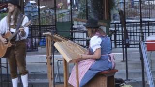 AlpenFolk Bavarian Folk Music on Hammered Dulcimer at Leavenworth Washington [upl. by Darline331]