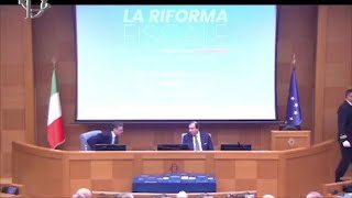 Giorgetti quotRiforma fisco in tempi record impresa storicaquot [upl. by Borras563]