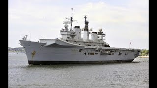 HMS ILLUSTRIOUS R06 LEAVES DEVONPORT FOR THE FINAL TIME  3rd June 2013 [upl. by Viki]