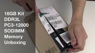 16GB Kit DDR3L 1600MHz PC312800 SODIMM Memory Unboxing [upl. by Cutlor]