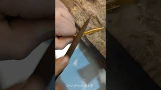 24K Gold Ring Making process 🥰 viral 24kgoldn bangles gold gadgets technology best [upl. by Calen]