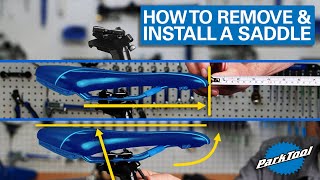 How to Remove amp Install a Saddle [upl. by Wadlinger]