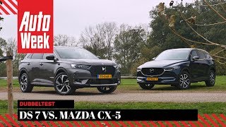 DS 7 Crossback vs Mazda CX5  AutoWeek Dubbeltest  English subtitles [upl. by Niveb756]