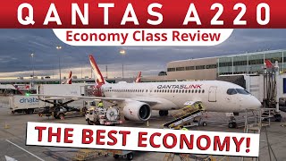 QANTAS A220 ECONOMY Flying Their Newest Plane Melbourne to Canberra [upl. by Neelia]