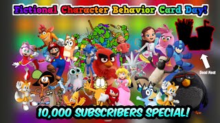 LONGEST Behavior Card Day Fictional Characters Only 13 [upl. by Einohpets]