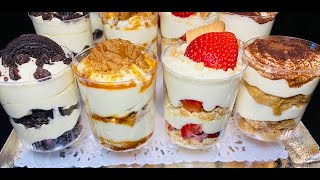 RECETTE SPÉCIALE FÊTES 4 DESSERTS SANS CUISSON AVEC UNE SEULE ET MÊME CRÈME [upl. by Lumbard]