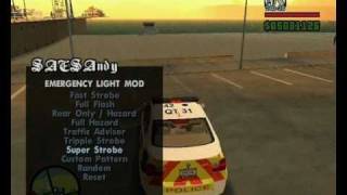 ELM v9 for GTA SA Emergency Light Mod  Released [upl. by Airtemad]