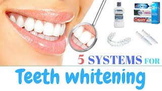 WHITENING YOUR TEETH 5 WAYS [upl. by Elatnahs]