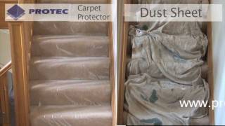 Carpet Protector from Protec  To protect from dust dirt and damage [upl. by Naegem107]