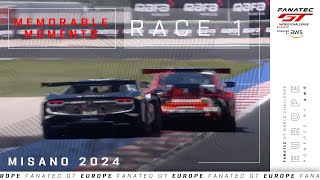 CONTACT Vanthoor Up To 3rd  Misano Race 1  Fanatec GT World Challenge Europe 2024 [upl. by Dewey]