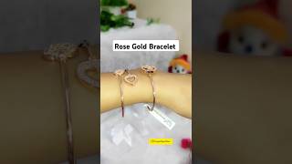 Myntra Rose Gold BraceletKada bracelet shorts jewellery fashion creator ytshorts rosegold [upl. by Yelrebma202]