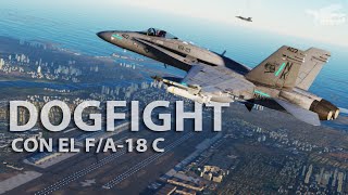 DCS World  Dogfight con FA18 C  Declaramos MAYDAY Emergencia [upl. by Enylrac]