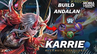 BUILD KARRIE PALING SAKIT 2024  BUILD KARRIE TERSAKIT 2024 MOBILE LEGENDS [upl. by Rorke]