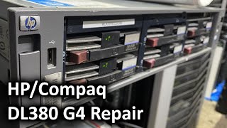 HP DL380 G4 Repair No POST [upl. by Icrad]