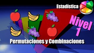 Permutaciones y Combinaciones  Ejercicios Resueltos  Nivel 1 [upl. by Malamud920]