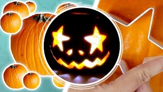 Pumpkin Carving Using a Drill and Cookie Cutters [upl. by Nuli988]