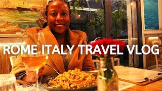 Flying to Rome Italy Fine Dining Vegan Italian Restaurant ROME ITALY SOLO TRAVEL VLOG [upl. by Ibur]