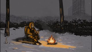 2 Hours of Post Apocalyptic Acoustic Guitar with campfire ambience [upl. by Rory]