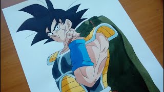 Speed Drawing  Bardock DBS バーダック [upl. by Milford167]