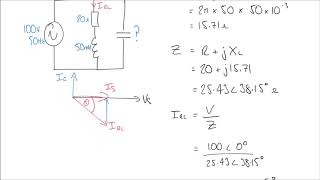 Power Factor Correction in True Parellel RLC Circuits [upl. by Annaiviv309]