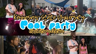 Kennesaw State University Pool party 2k23  Black Storm Edition [upl. by Einnob]