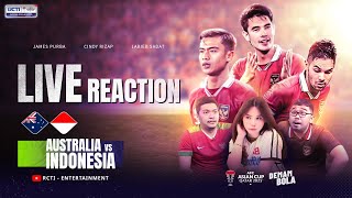 LIVE REACTION  AUSTRALIA VS INDONESIA  AFC ASIAN CUP 2023  DEMAM BOLA [upl. by Kadner209]