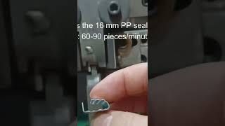 PP strap seal clip 13 mm for poly strapping half inch ppStrapSeal [upl. by Eiluj320]