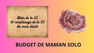 💋BUDGET DAOÛT 💋 BILAN S2 ET REMPLISSAGE S3  Enveloppes Budgétaires [upl. by Dewayne]