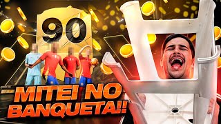 A PRIMEIRA MITADA DO BANQUETA NO EA FC 25 TIREI UMA CARTA 90 CARA NO PACK OPENING [upl. by Charmian535]