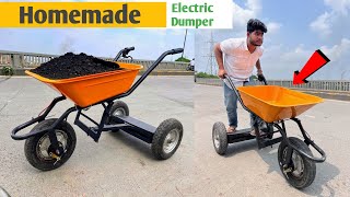 How to make Powerfull Electric Wheelbarrow  Loading capacity upto 200 Kg [upl. by Pelligrini]