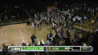 Alma High School Basketball  Alma Airedales VS Van Buren Pointers [upl. by Fried]