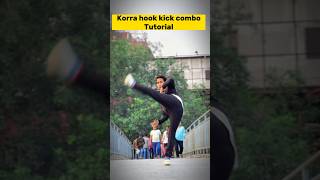 🥵Unbeatable kick combination⚠️korra hook kick combo tutorial🔥shorts anime martialart avatar [upl. by Anos581]