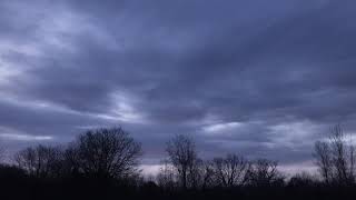 Timelapse  Altostratus clouds at sunrise [upl. by Danella]