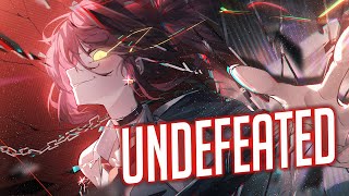 Nightcore  NEFFEX  Undefeated Lyrics [upl. by Anair]